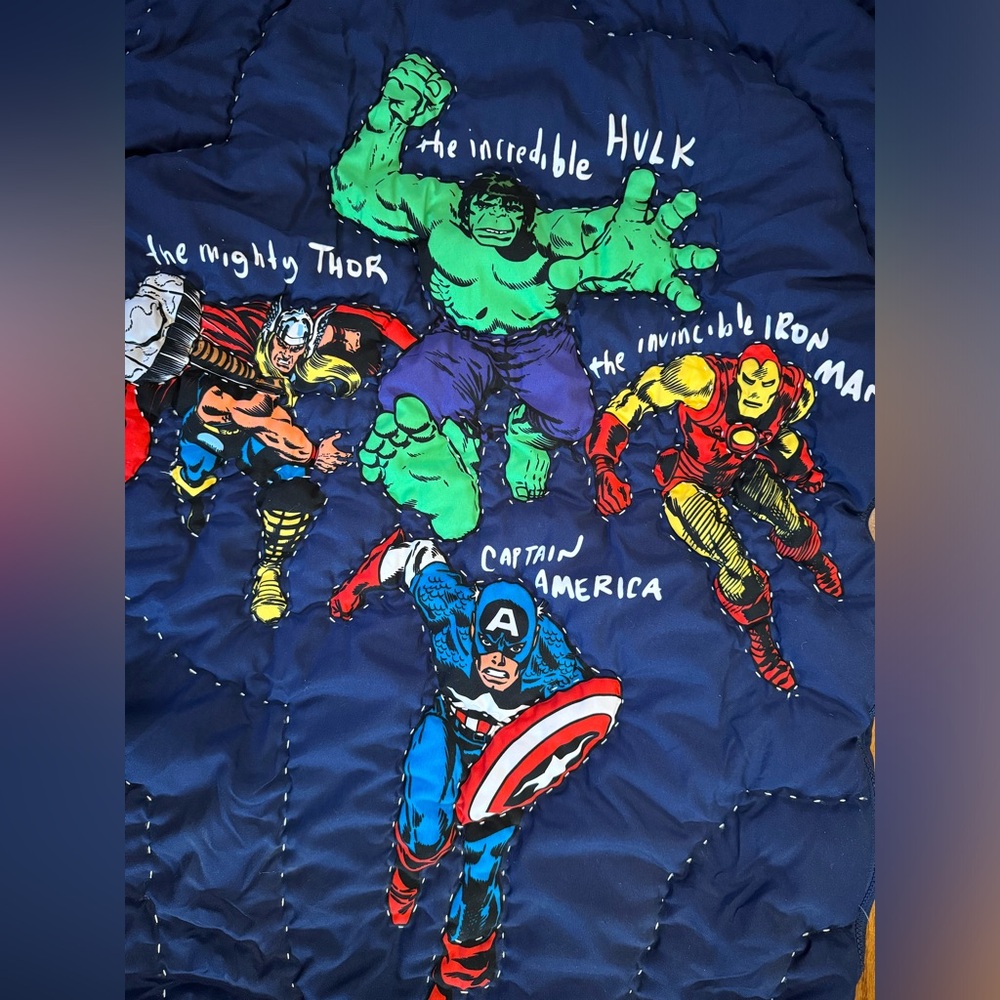 Pottery Barn Kids Avengers sleeping bag. NWOT.